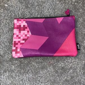 purple makeup bag